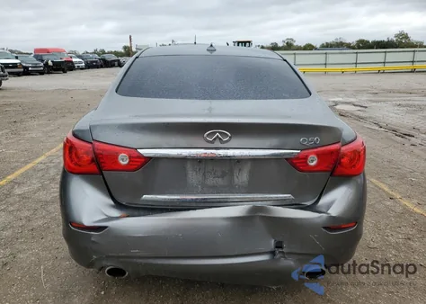 2014 Infiniti Q50 Base z USA, uszkodzony, nr VIN JN1BV7AP8EM686953